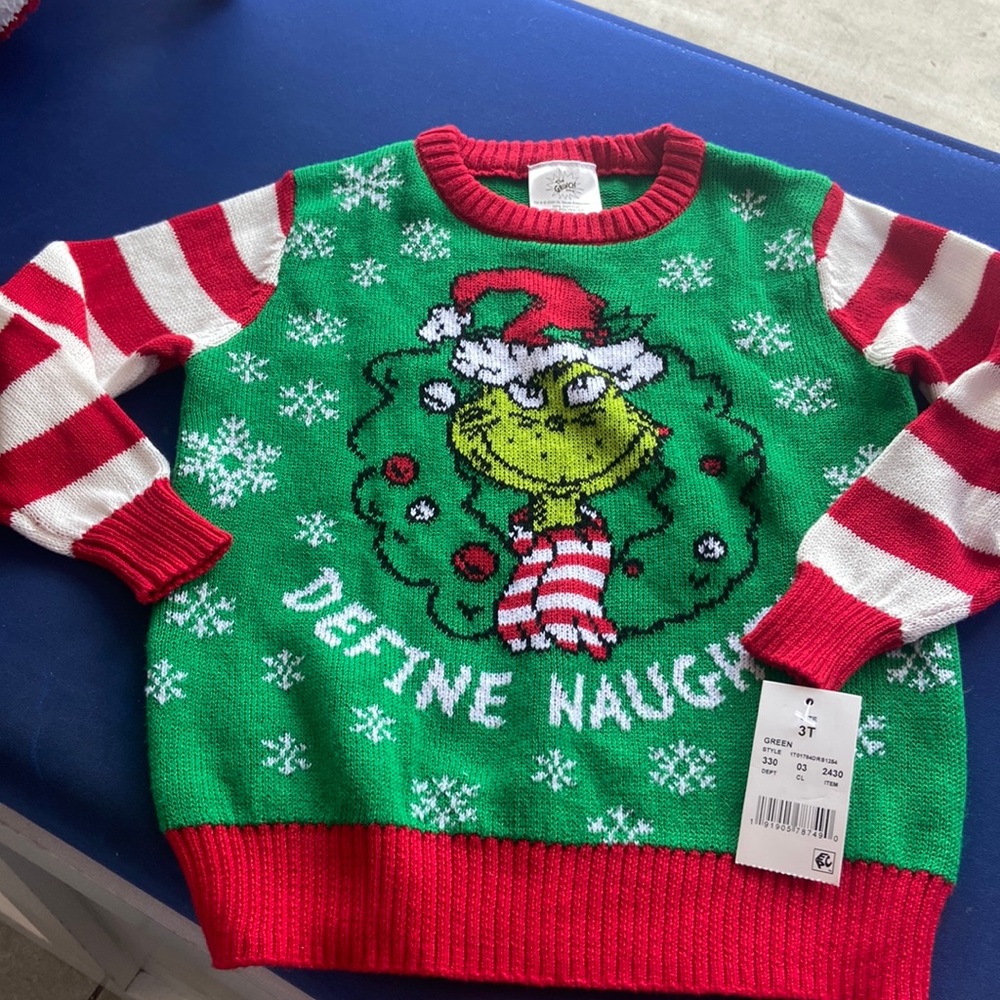 Holiday Grinch pullover sweater